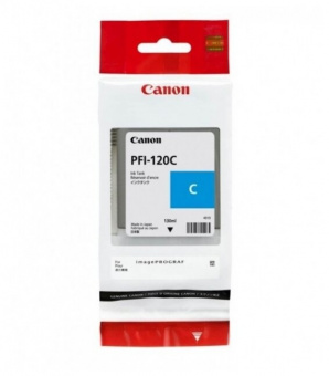 Картридж Canon PFI-120C (cyan), 130 мл для TM-200/205/300/305, купить в Краснодаре