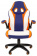 Офисное кресло Chairman game 15 Россия экопремиум черный/голубой, купить в Краснодаре