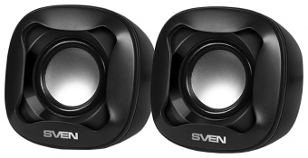 Колонки SVEN 170, чёрный-белый, USB, акустическая система 2.0, мощность 2x2,5 Вт(RMS) Sven SV-013523, купить в Краснодаре