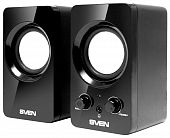 Колонки SVEN 354, чёрный, USB, акустическая система 2.0, мощность 2х2 Вт(RMS) Sven SV-0120365BL